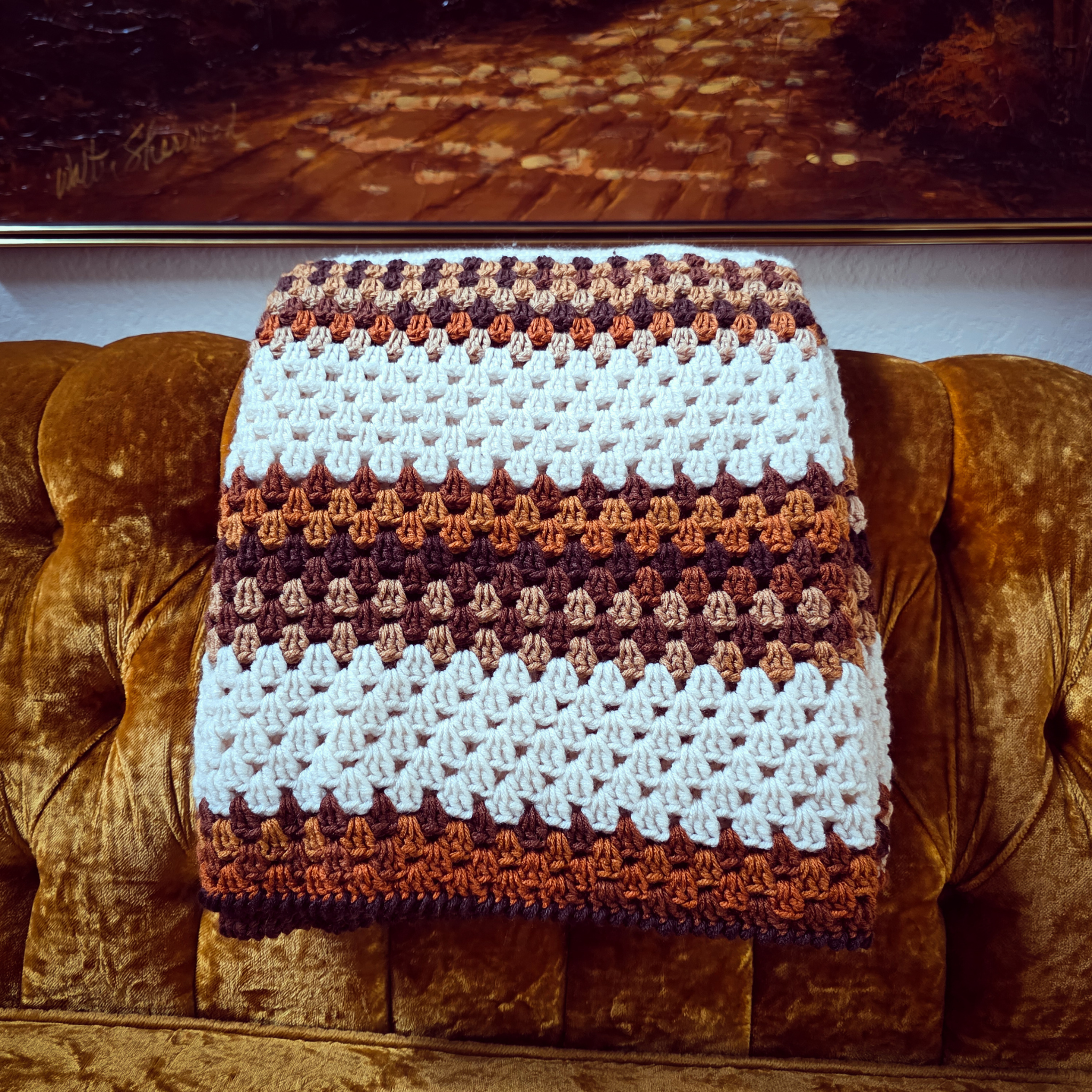 Handmade Crochet Throw Blanket