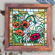 Bucilla "Poppy Window" Crewel