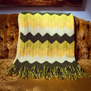Zig-Zag Pattern Crochet Afghan
