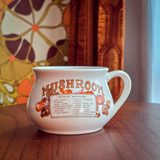 1970s Ceramic Soup Recipe Mugs