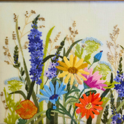 Spring Flowers Crewel