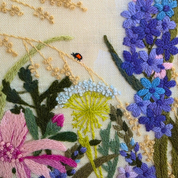 Spring Flowers Crewel