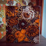 70s Floral 3-Ring Binder
