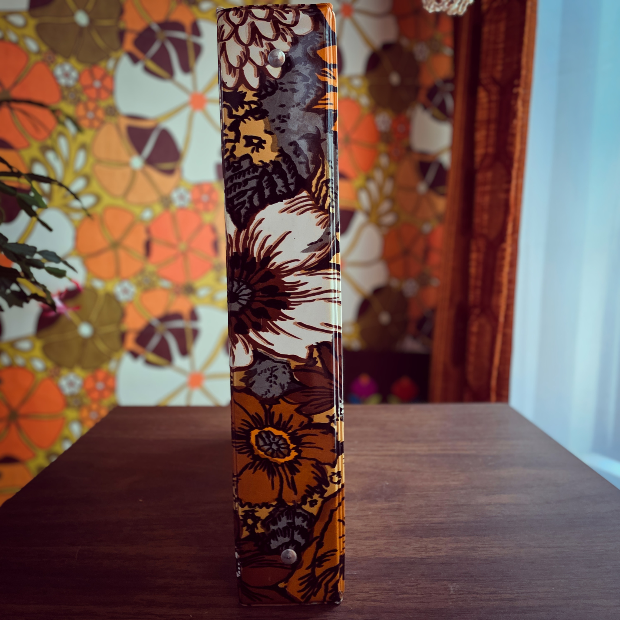 70s Floral 3-Ring Binder