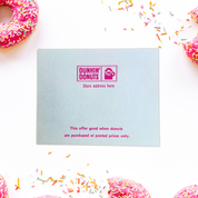 1970s Dunkin' Donuts 12 Club Punch Card