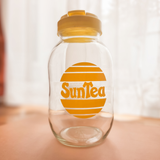Sun Tea Glass Jar with Ice Tea Recipe