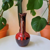 Vintage Japanese Grizelle Drip Glaze Pottery Pitcher