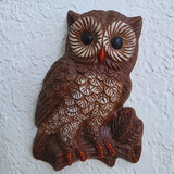 70s Owl Wall Plaque