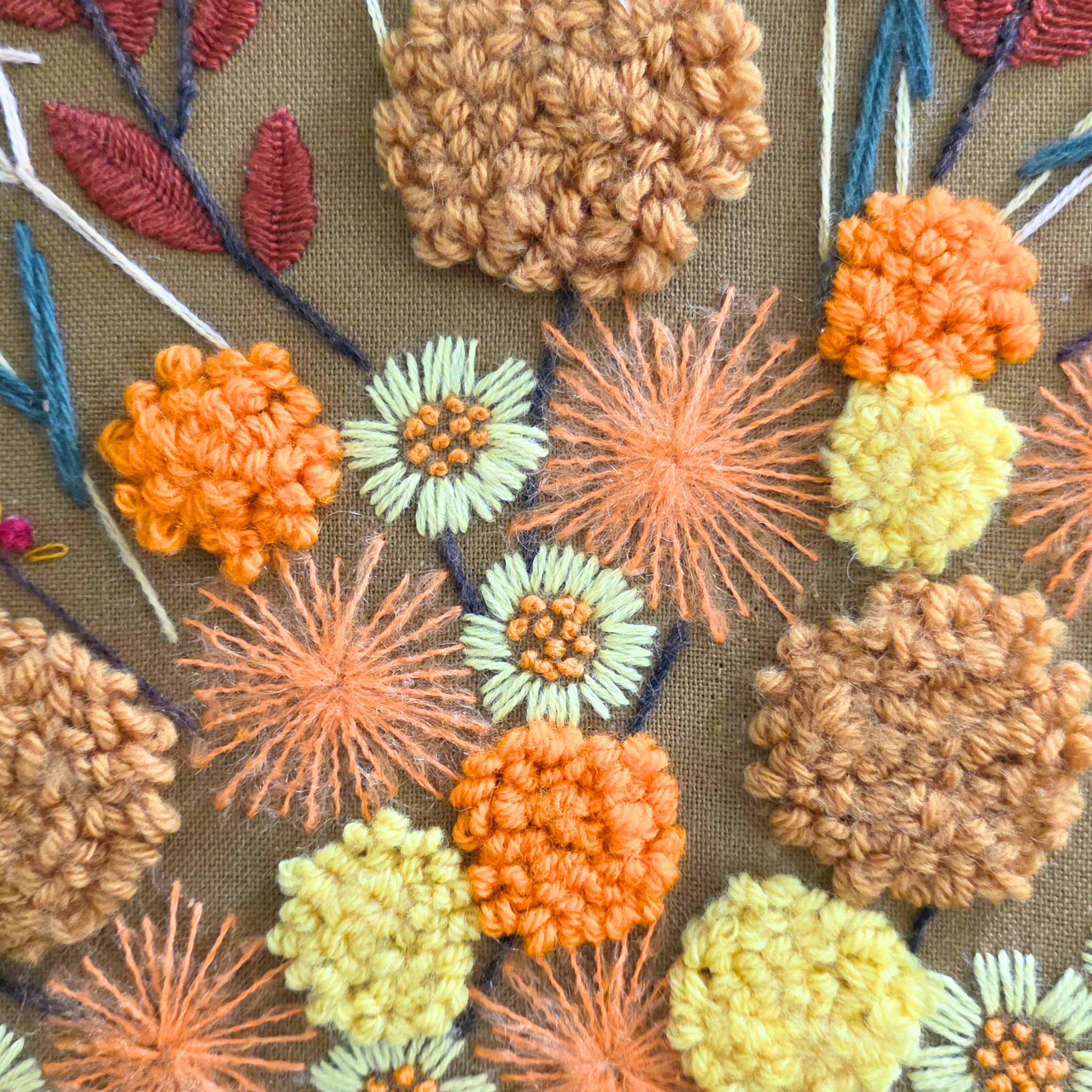 Fall Bouquet Crewel