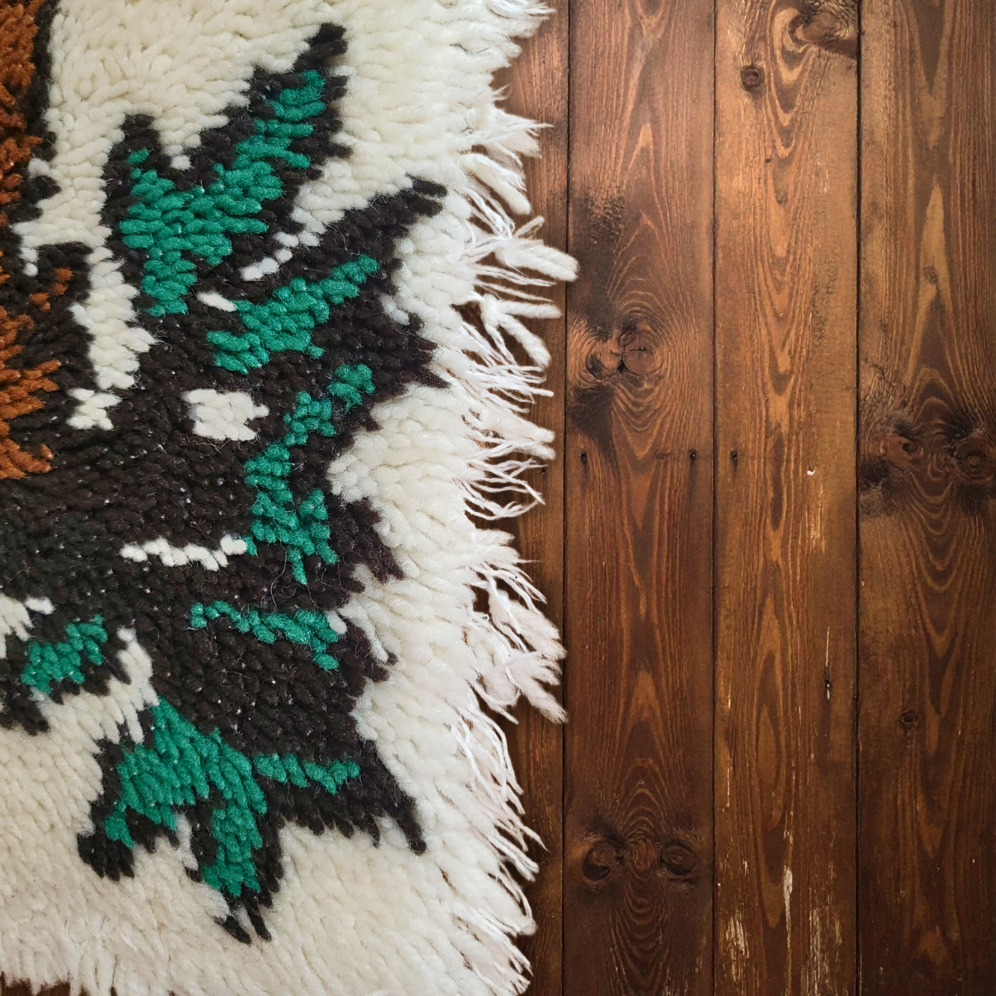 Sleepy Owl on Branch Latch Hook Rug