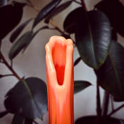 Ribbed Pedestal Swung Vase