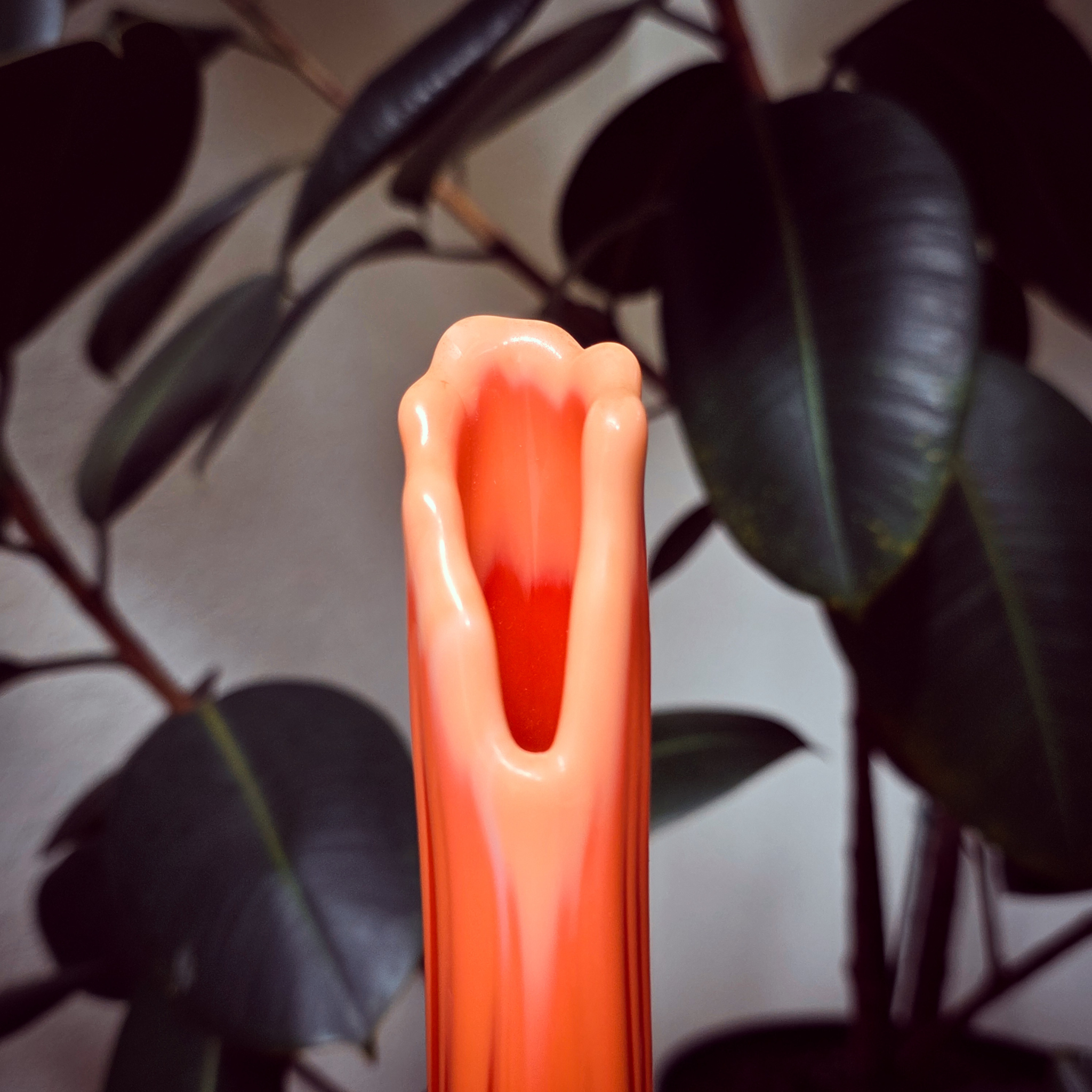 Ribbed Pedestal Swung Vase