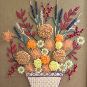 Fall Bouquet Crewel