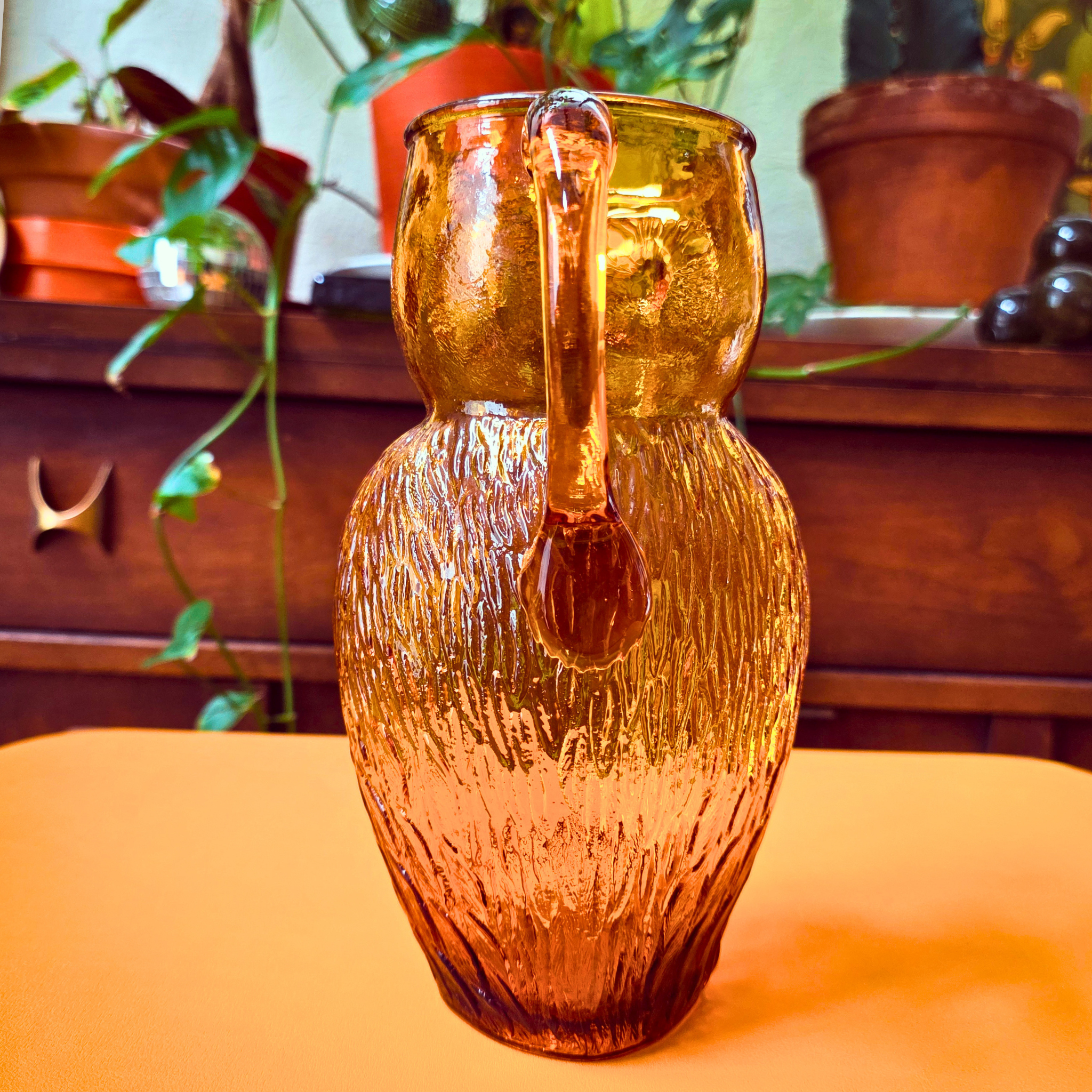 Kanawha Amber Owl Pitcher