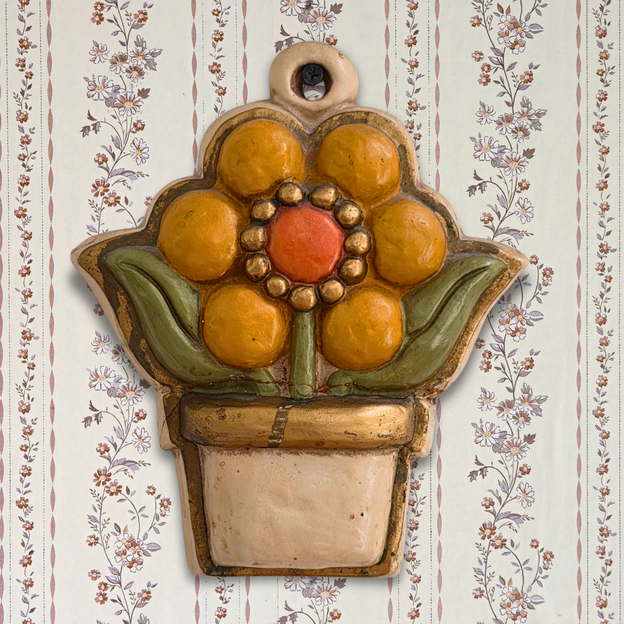 THUN Ceramic Floral Wall Plaque
