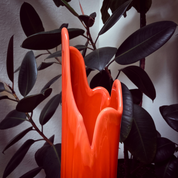 Ribbed Swung Vase