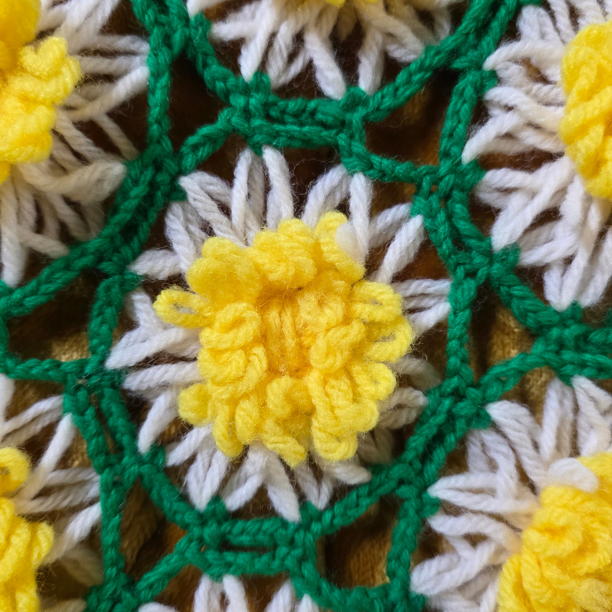 Crocheted Daisy Afghan