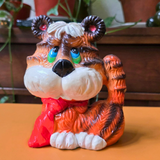 Ceramic Tiger Coin Bank.