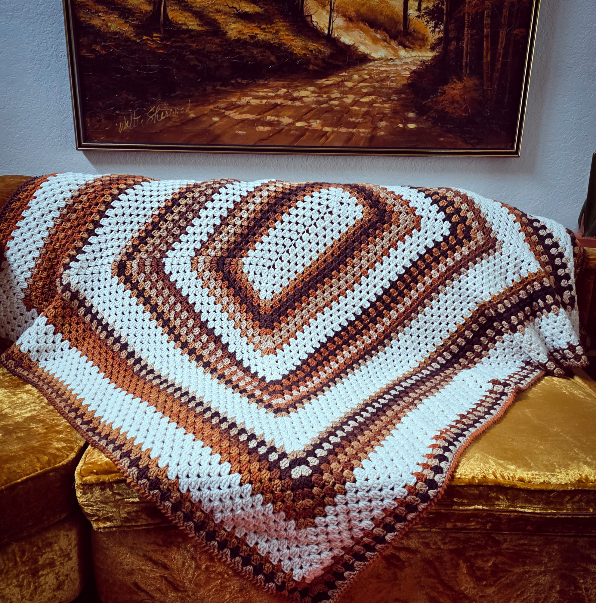 Handmade Crochet Throw Blanket