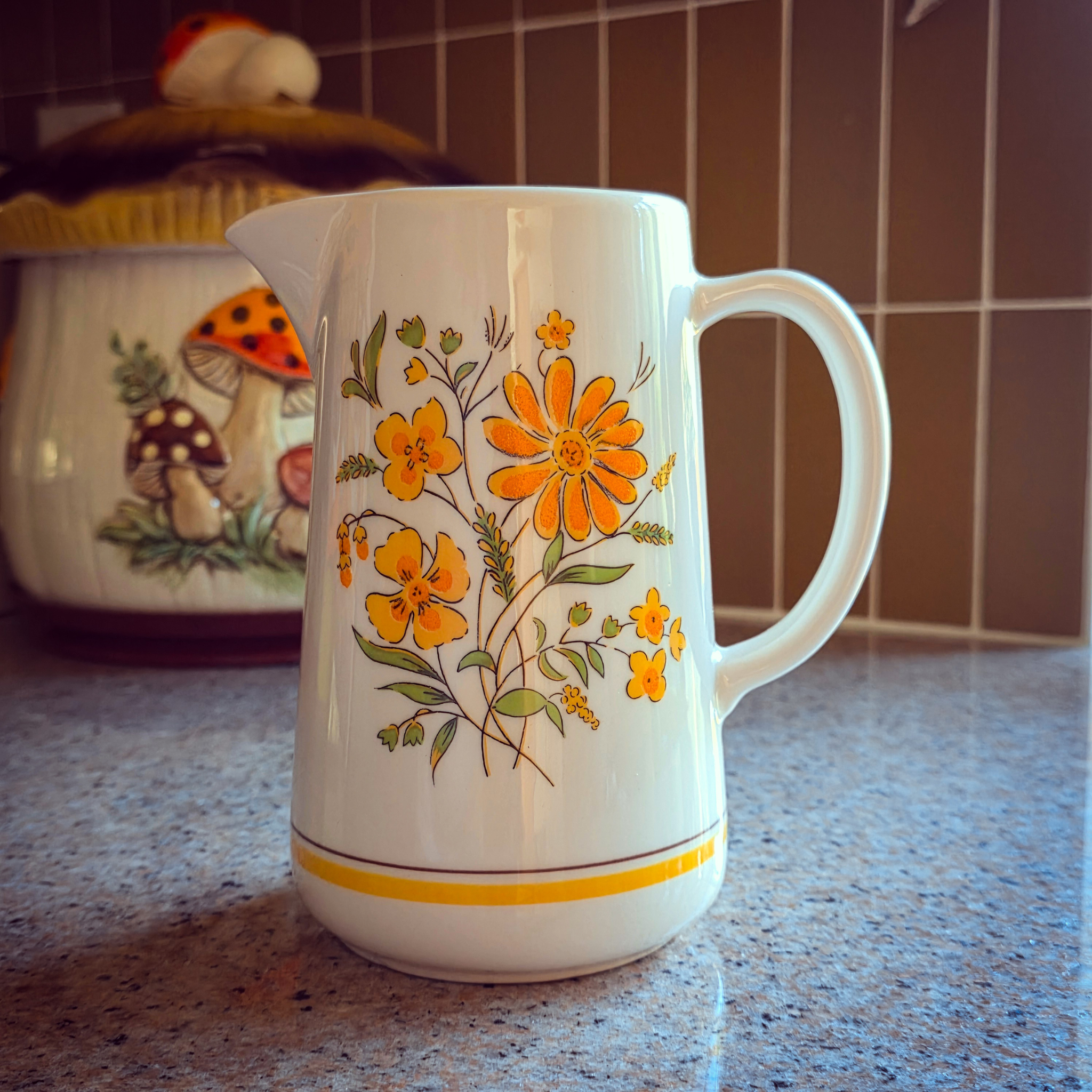 Groovy Ceramic Pitcher